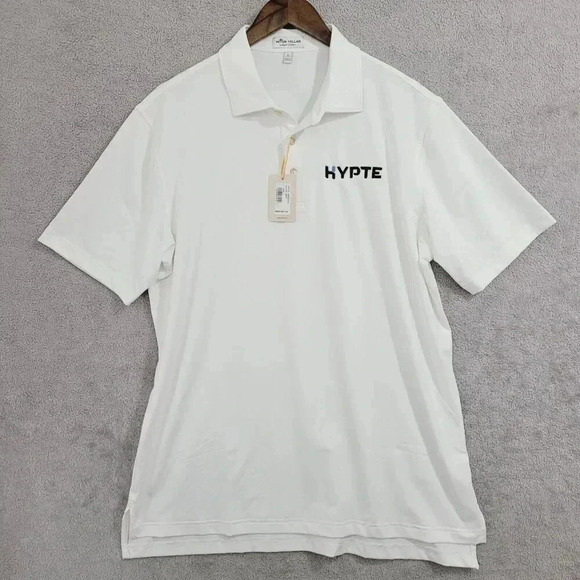 Peter Millar Other - NWT Peter Millar Summer Comfort Mens Polo Shirt L White Polyester/Spandex 23CT